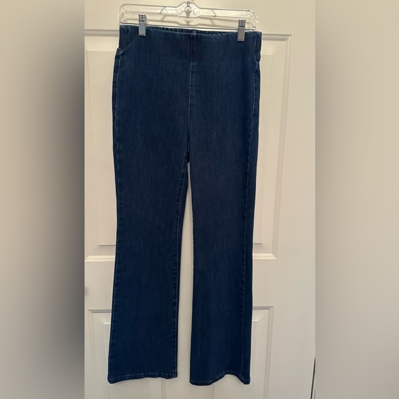 Soft Surroundings Subtle Bootcut Pull‑On Denim Jeans — Dark Wash, Size Small - Picture 8 of 8